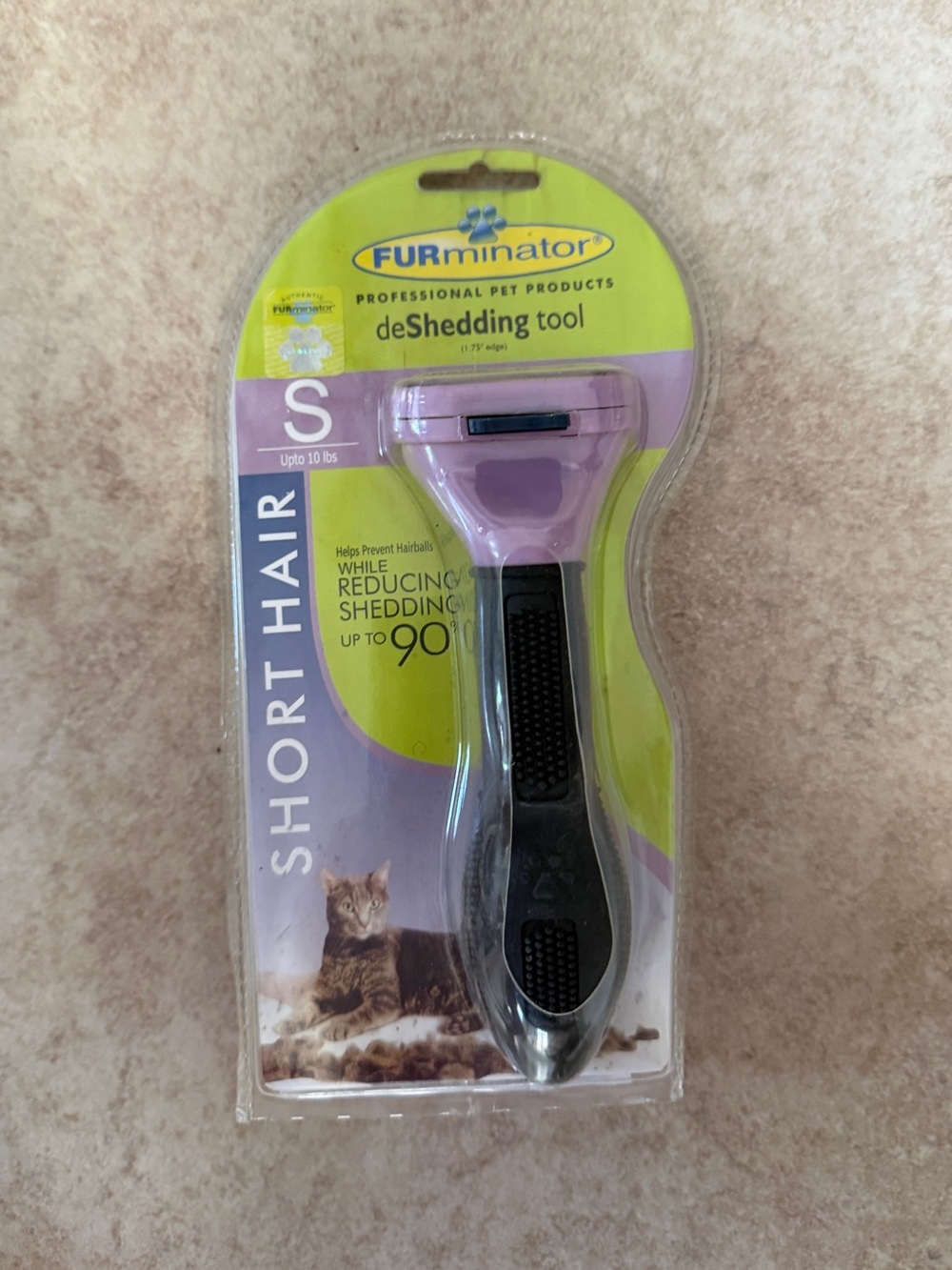 FURminator Short Hair deShedding Tool - Purple and Black